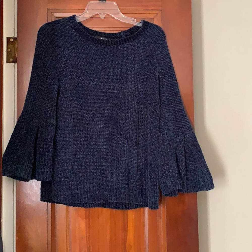 Ana chenille navy blue sweater